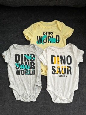 3 PatPat Dino Onesies